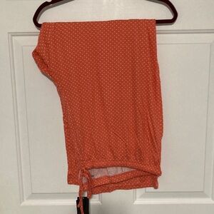 Peach Polka Dot Sleep Pants